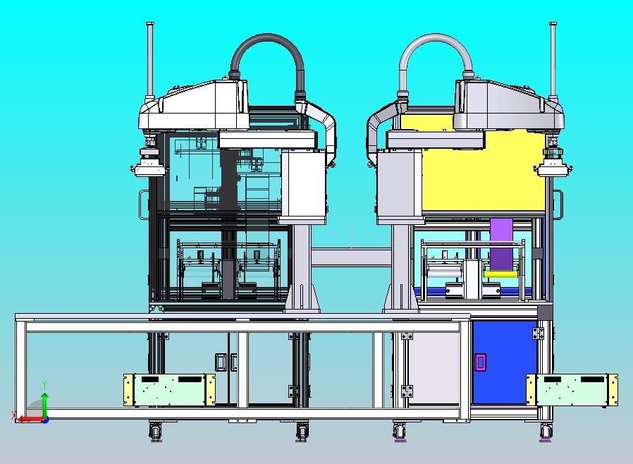 新能源电池电芯贴膜工位