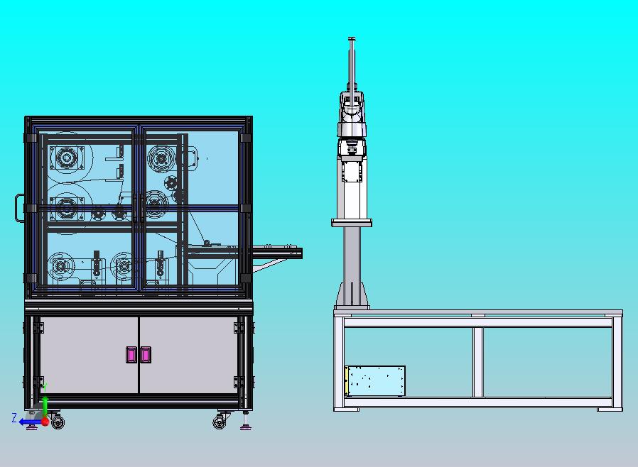 新能源电池电芯贴膜工位
