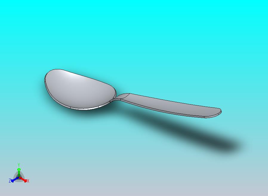 逼真的勺子——高质量的3D模型