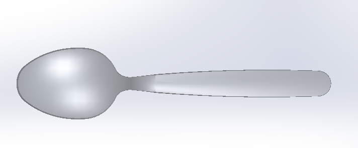 逼真的勺子——高质量的3D模型