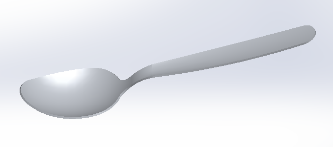 逼真的勺子——高质量的3D模型