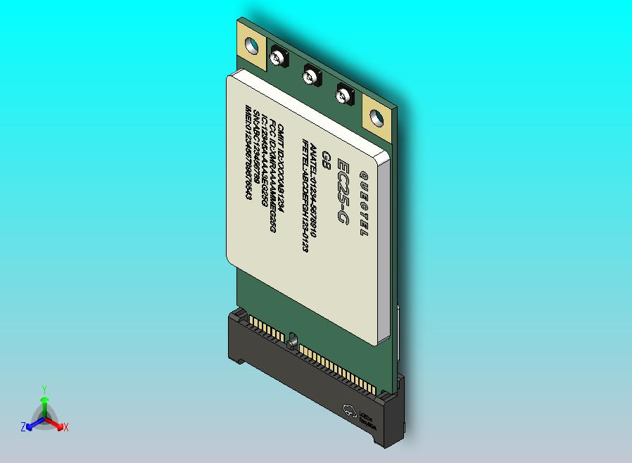 调制解调器Quectel+迷你PCIE固定尺寸