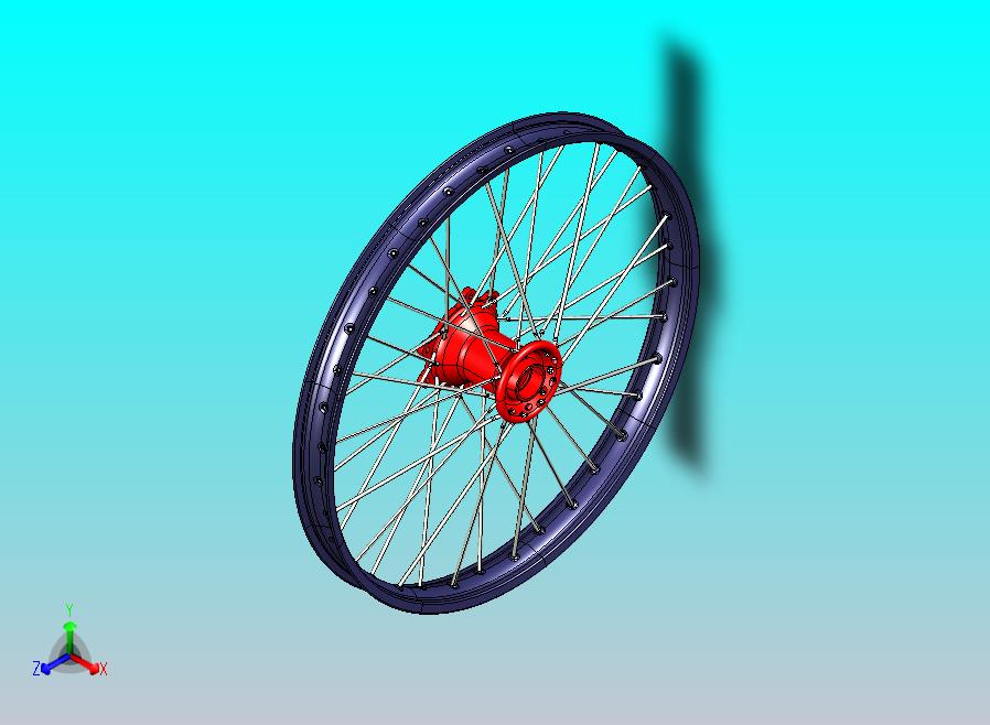 本田CRF轮毂前部