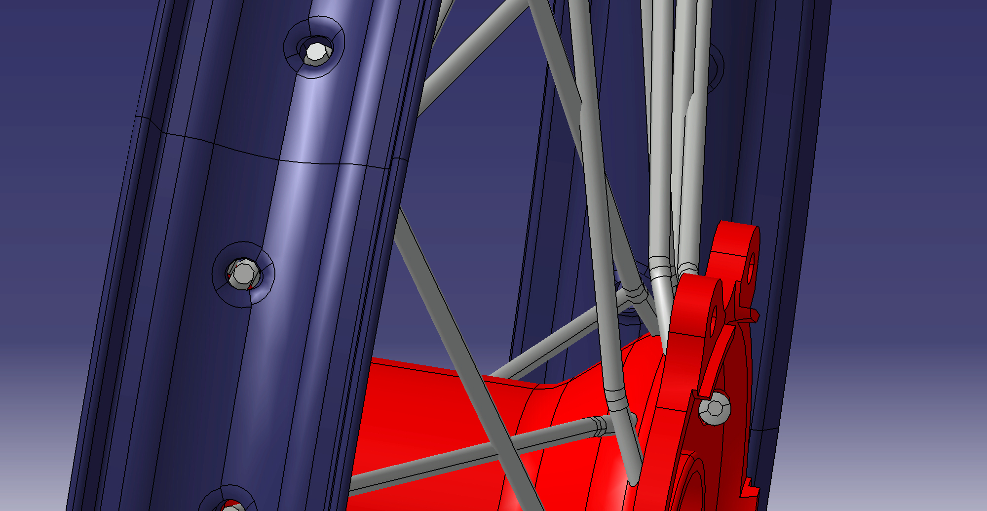 本田CRF轮毂前部