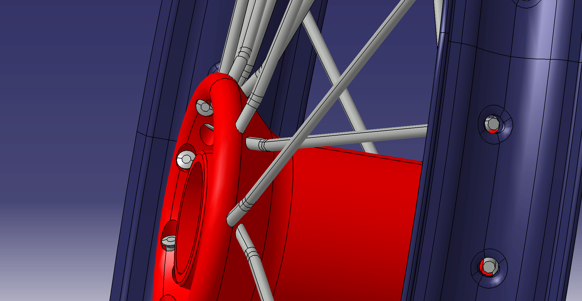 本田CRF轮毂前部