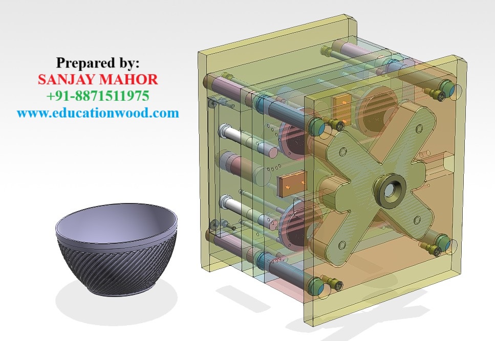 碗状热流道注塑模具设计