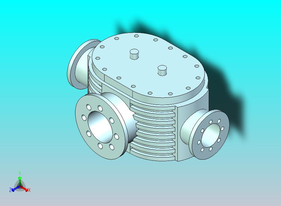 齿轮泵三维装配模型