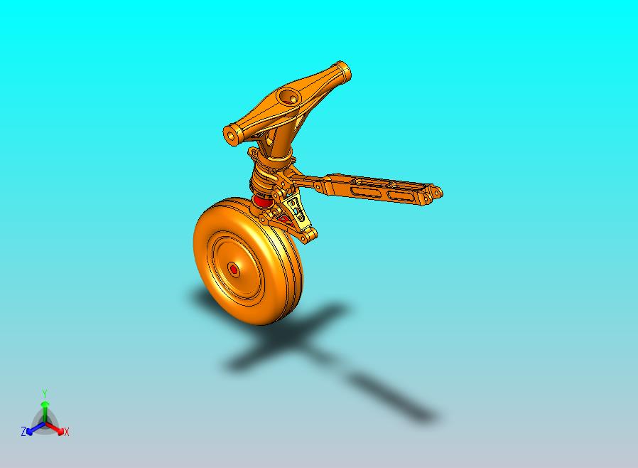 F-16前起落架15模型