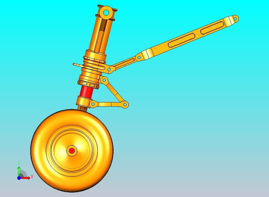 F-16前起落架15模型
