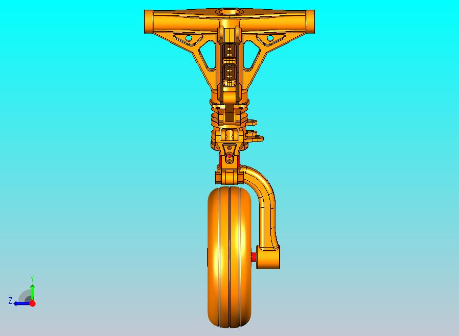 F-16前起落架15模型