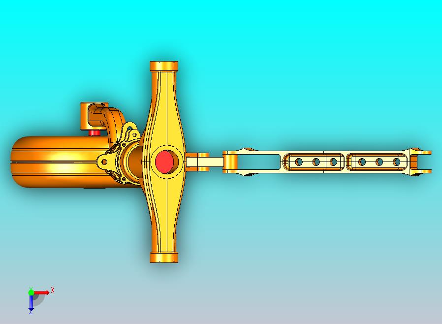 F-16前起落架15模型