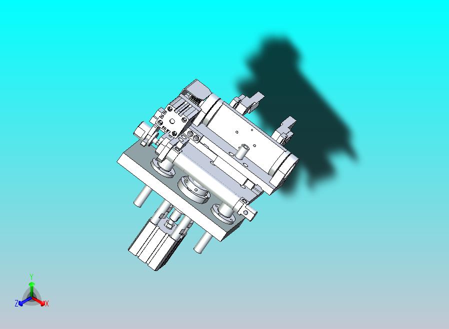 翻转+夹料+XZ向直线运动机构