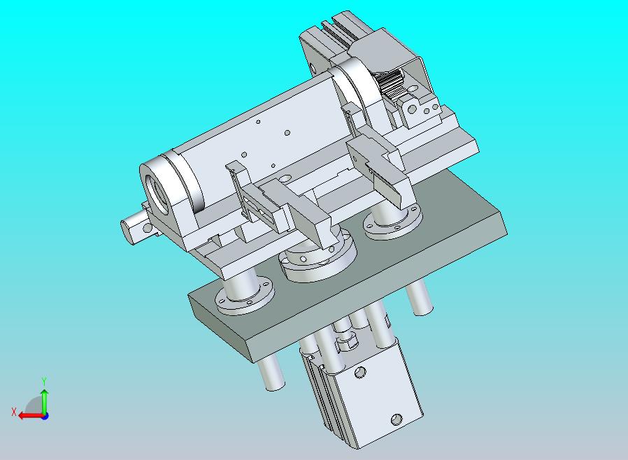 翻转+夹料+XZ向直线运动机构