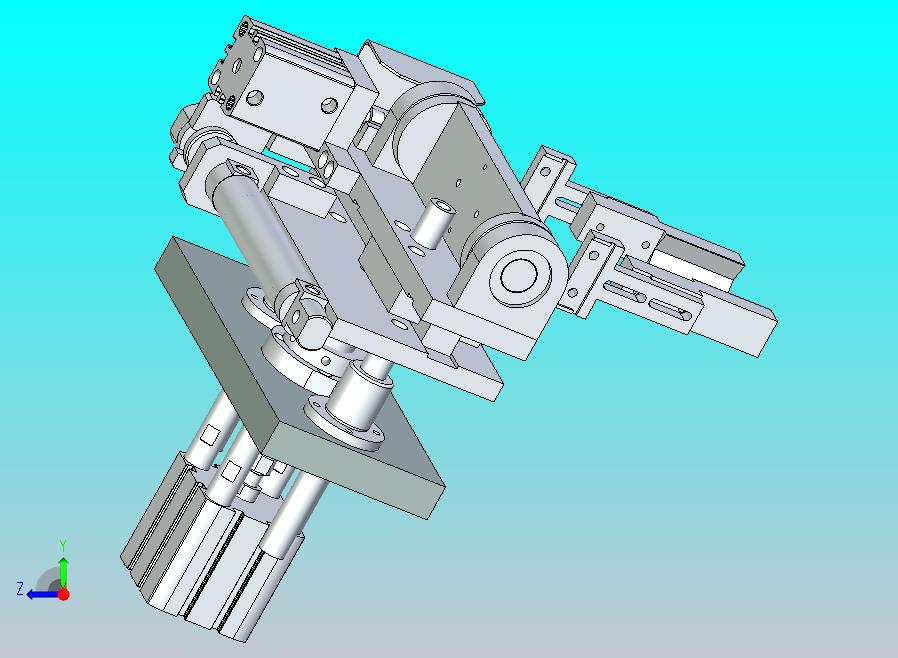 翻转+夹料+XZ向直线运动机构