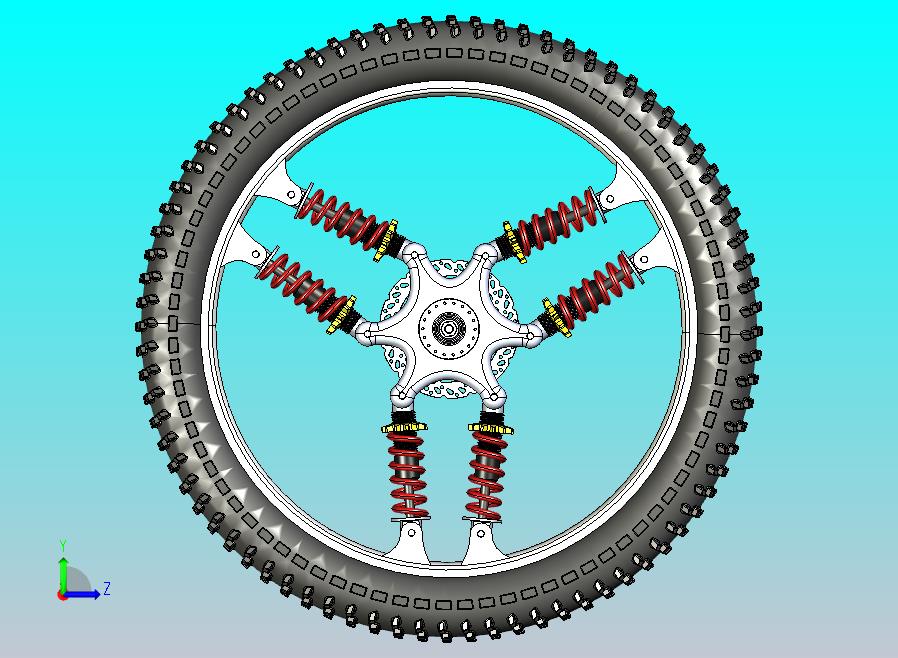 抗冲击自行车车轮