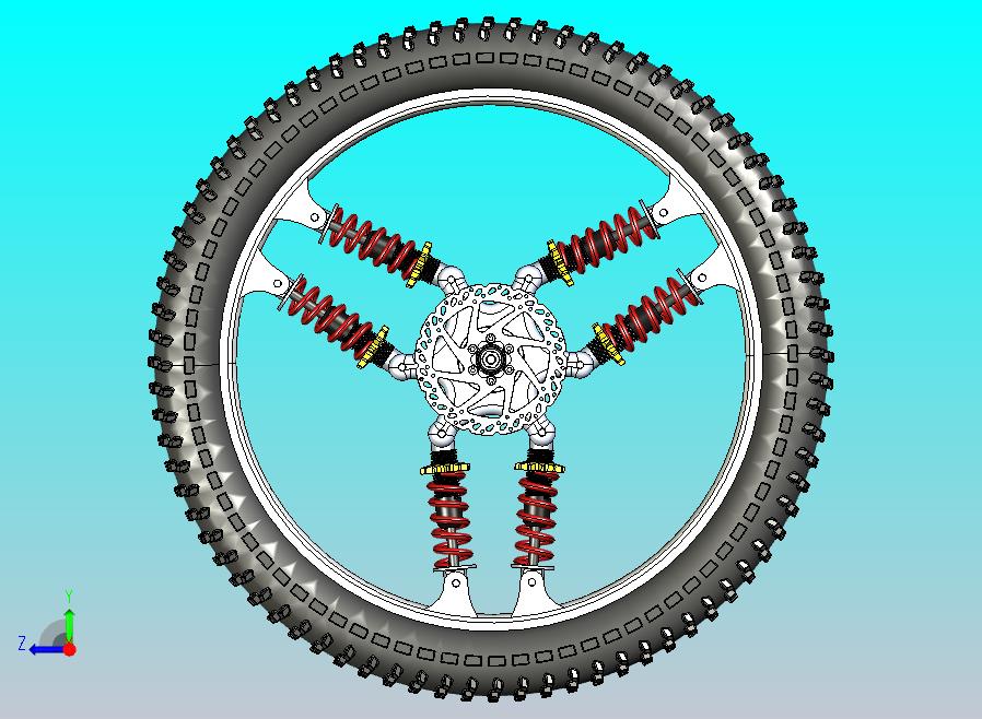 抗冲击自行车车轮