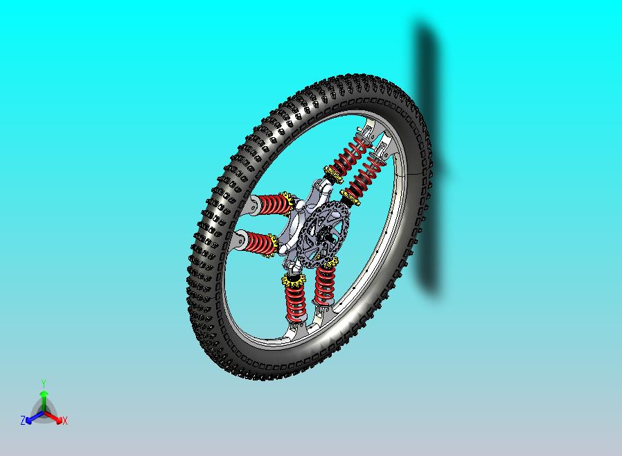 抗冲击自行车车轮