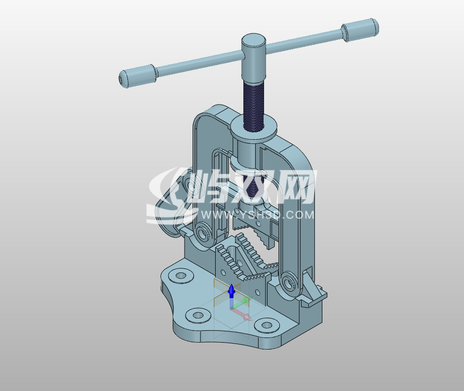 虎钳三维装配模型