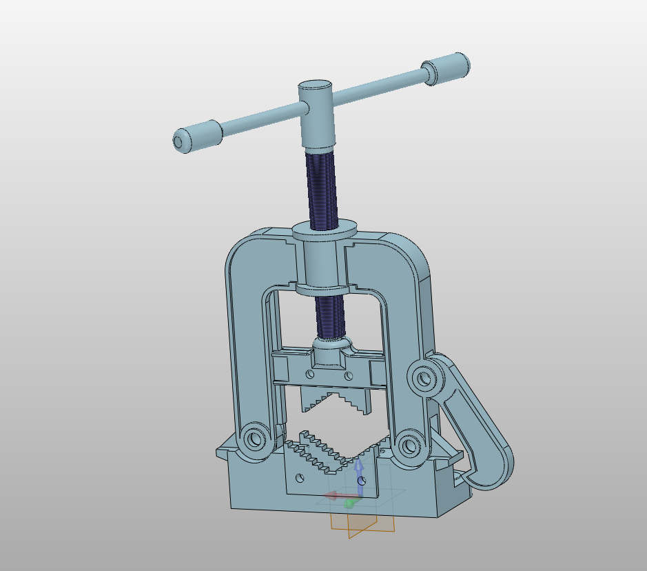 虎钳三维装配模型