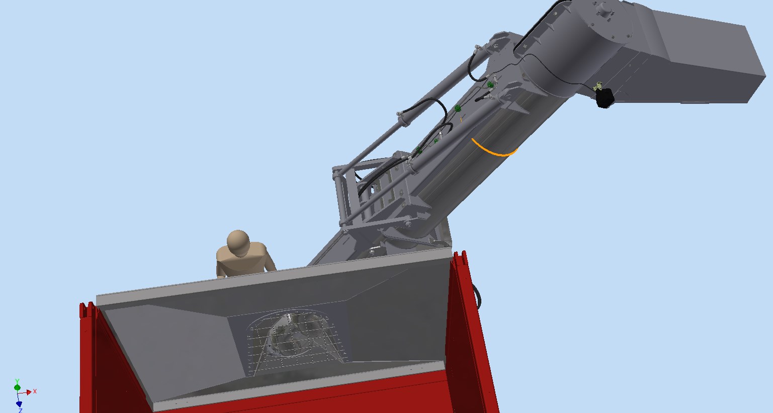 谷物卸载装置结构