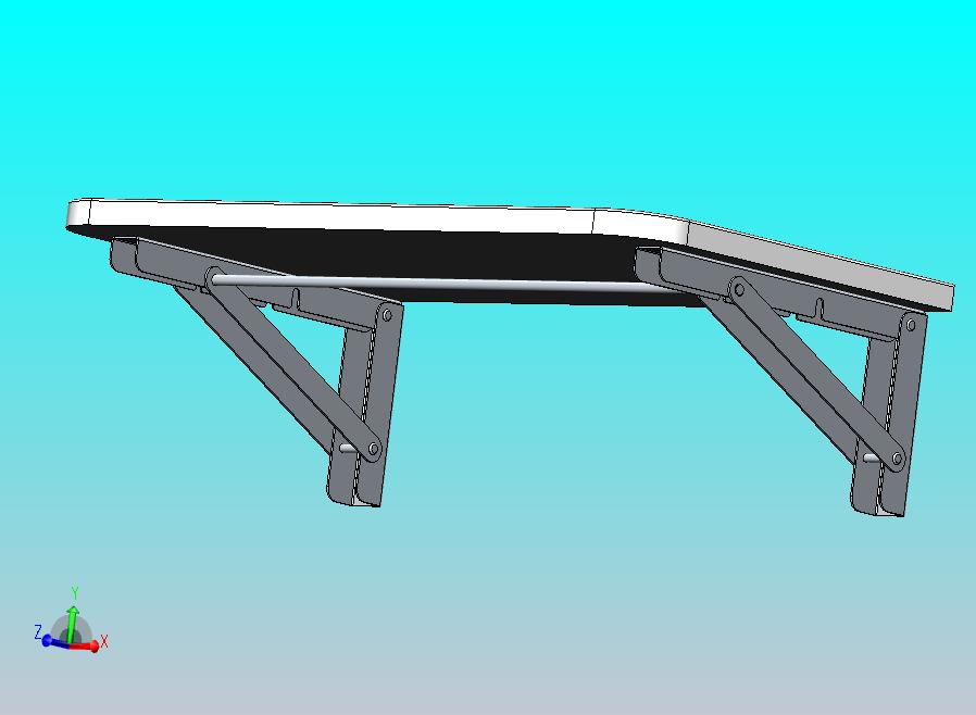 可折叠隔板托架