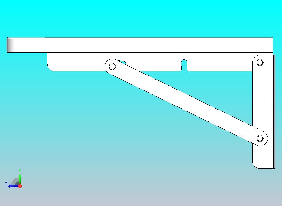 可折叠隔板托架