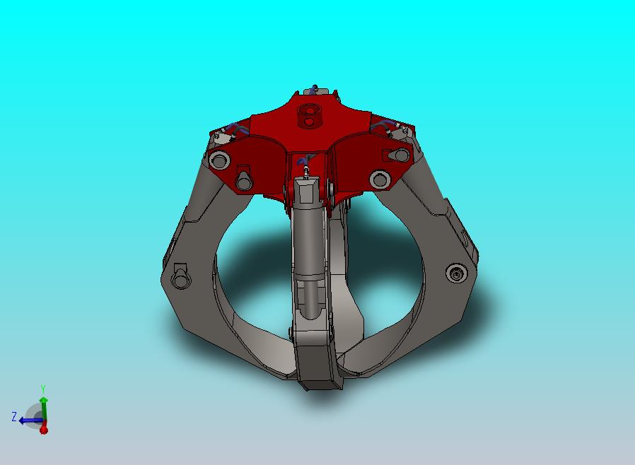 液压四爪抓斗详细设计