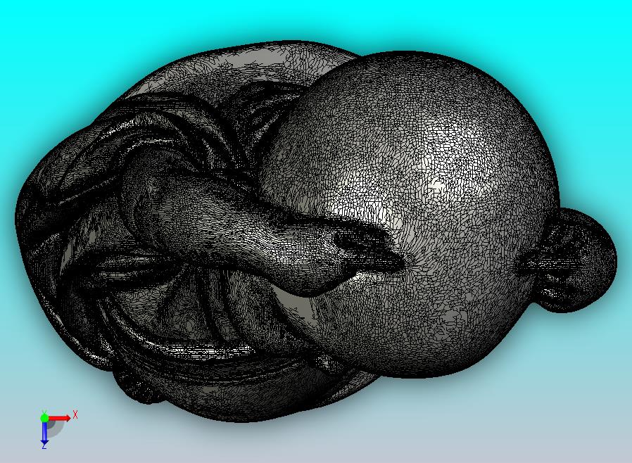 小和尚双手举起