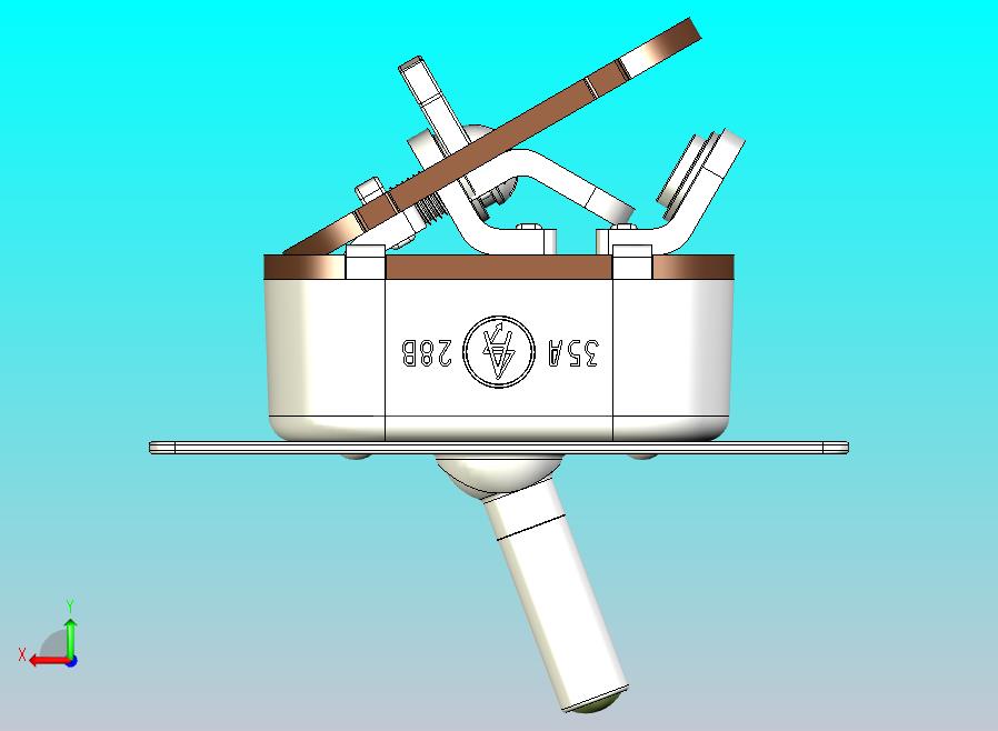 B45M型拨动开关用于切换电压27V、电流20A、功率540W的直流信号和控制电路