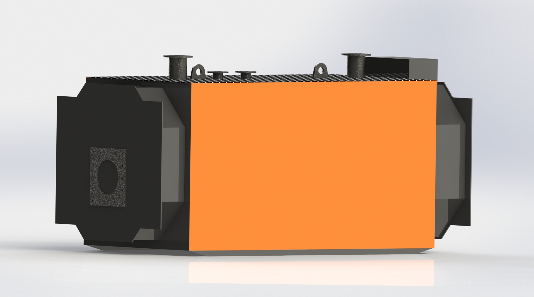 4MW燃气模块化锅炉房，可使用液体燃料