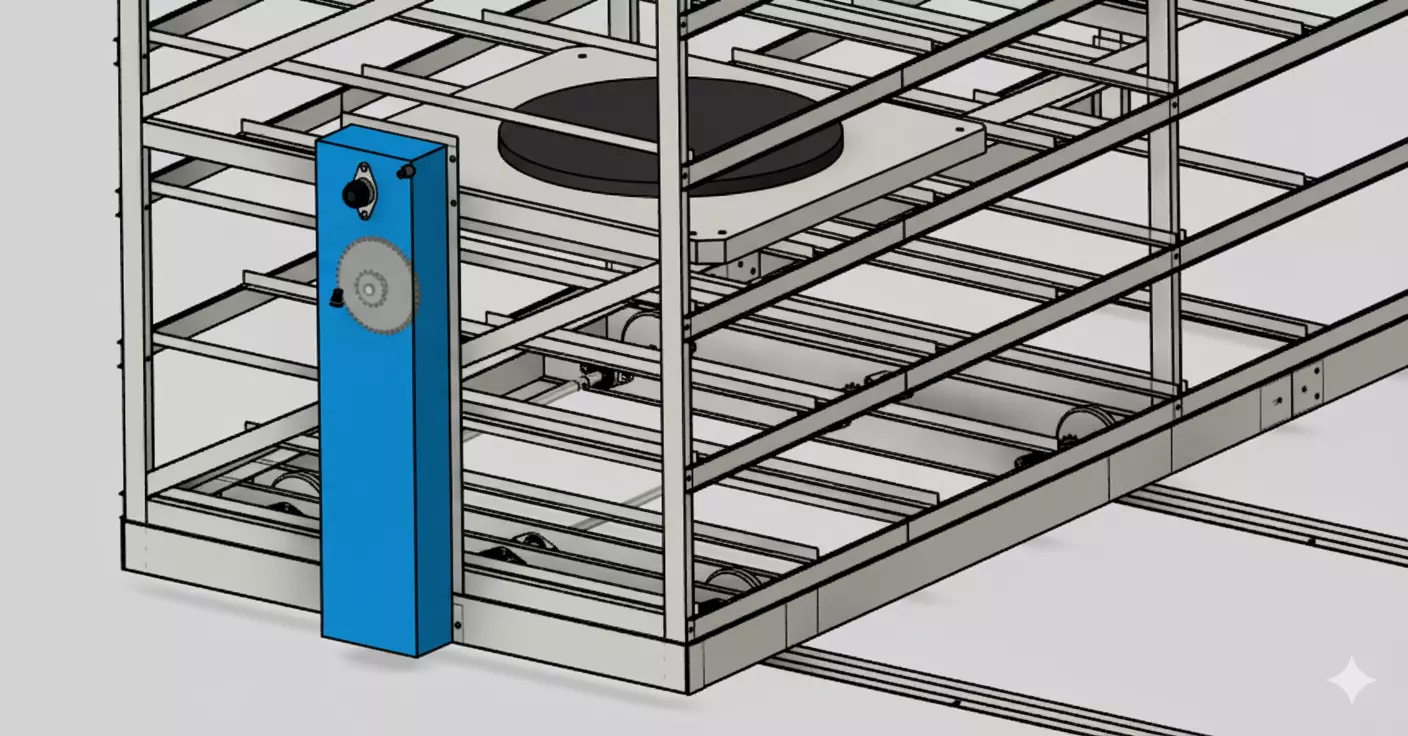 实验室可调节滑动储物架