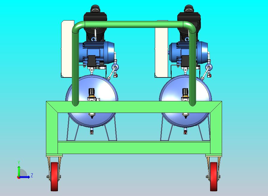 移动式双工站空气压缩机