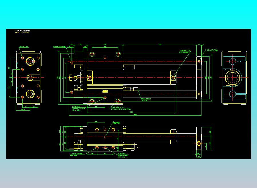 导杆气缸组合2D-GCB40x200