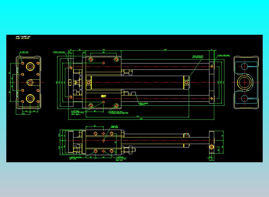 导杆气缸组合2D-GCB40x250