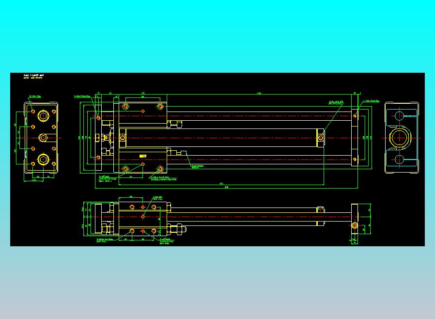 导杆气缸组合2D-GCB40x400