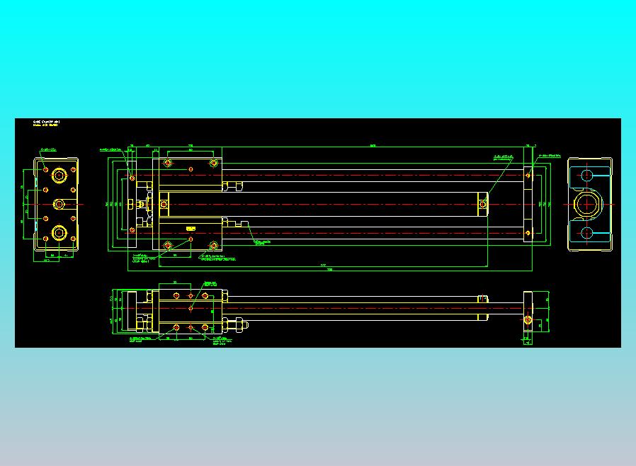 导杆气缸组合2D-GCB40x500