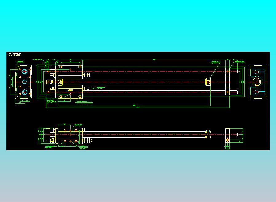 导杆气缸组合2D-GCU20x500