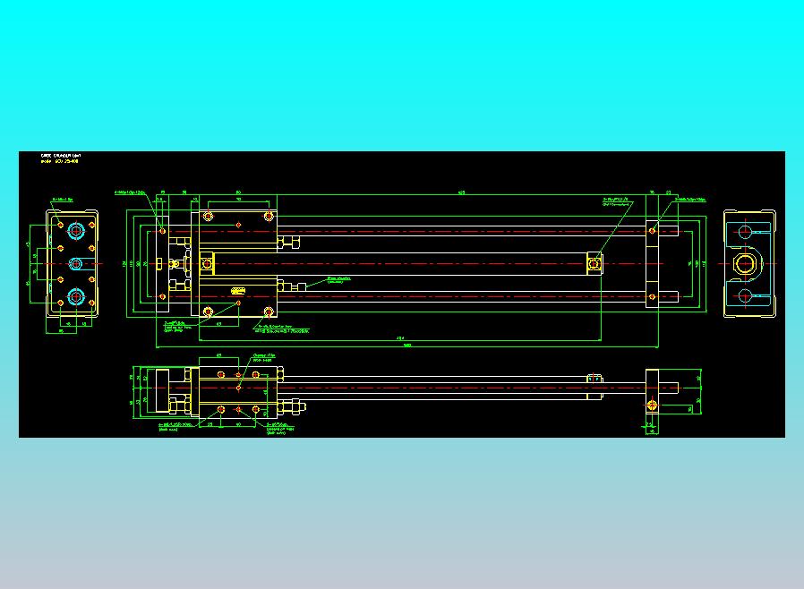 导杆气缸组合2D-GCU25x400