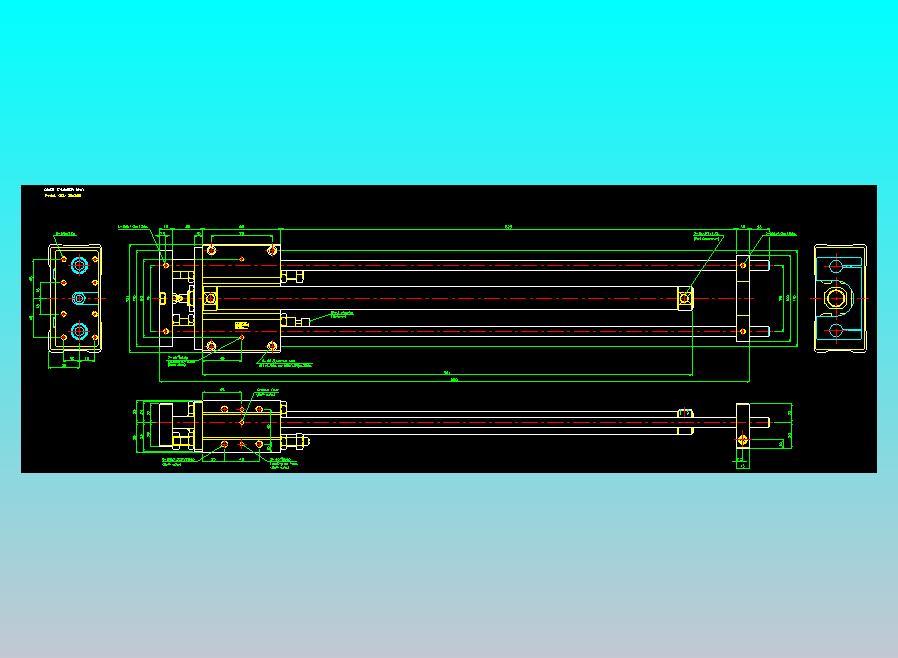 导杆气缸组合2D-GCU25x500