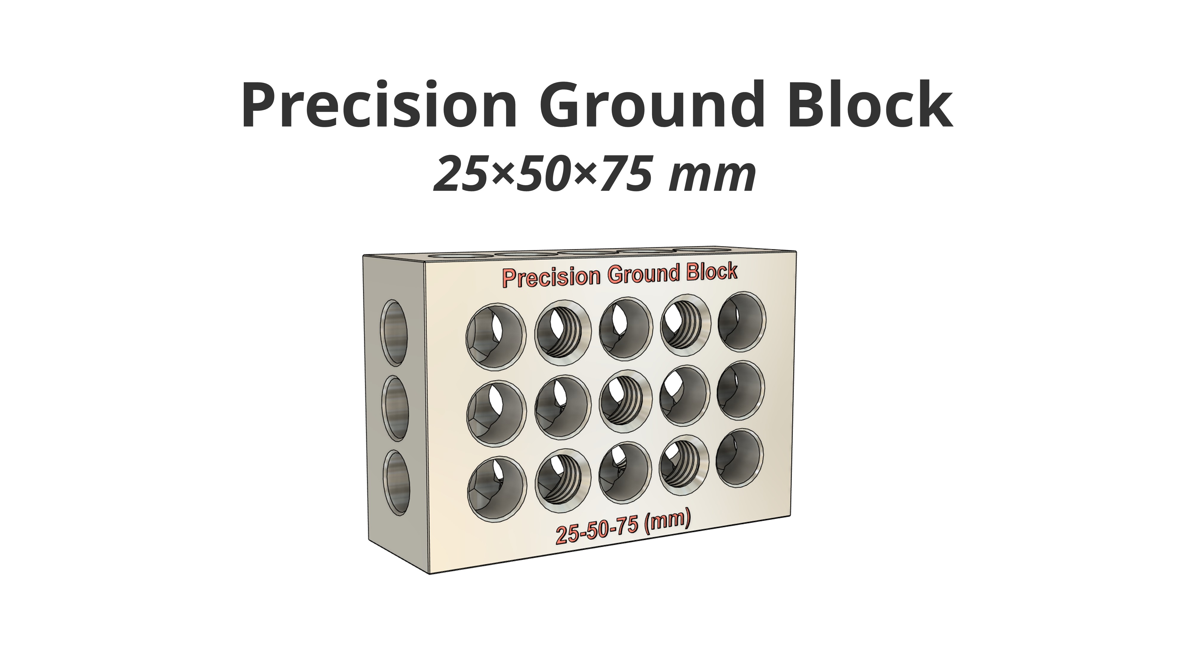 精密磨块25×50×75 mm