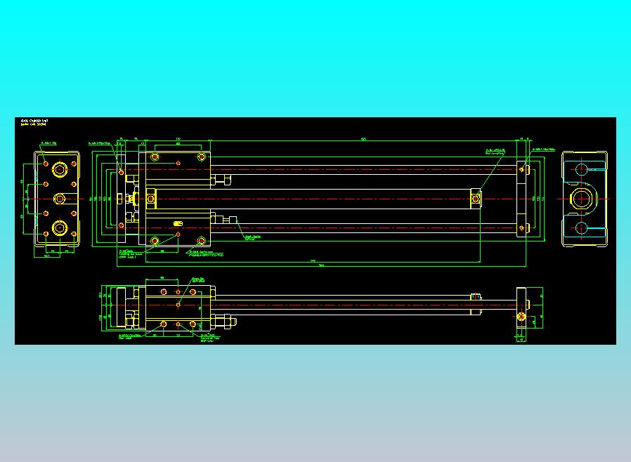 导杆气缸组合2D-GCU32x500