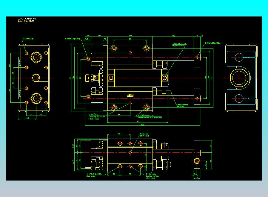 导杆气缸组合2D-GCU40x75