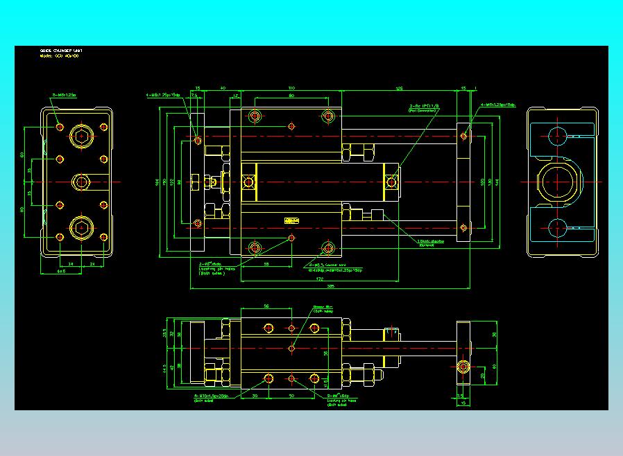 导杆气缸组合2D-GCU40x100