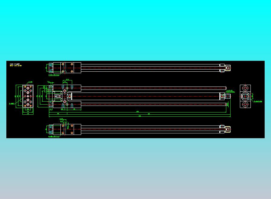 导杆气缸组合2D-GHB25x500