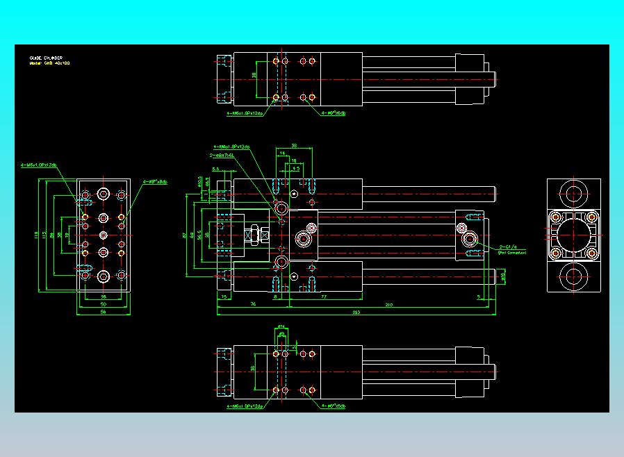 导杆气缸组合2D-GHB40x100