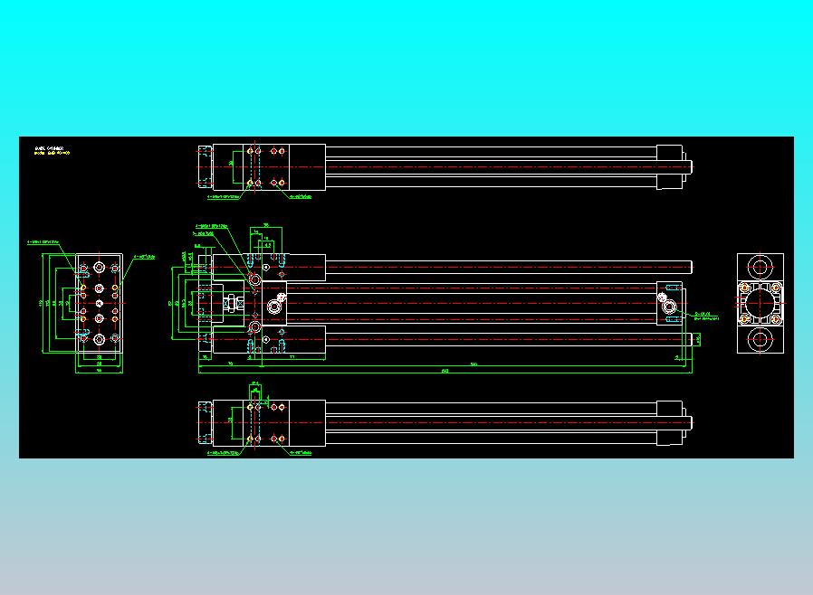 导杆气缸组合2D-GHB40x400