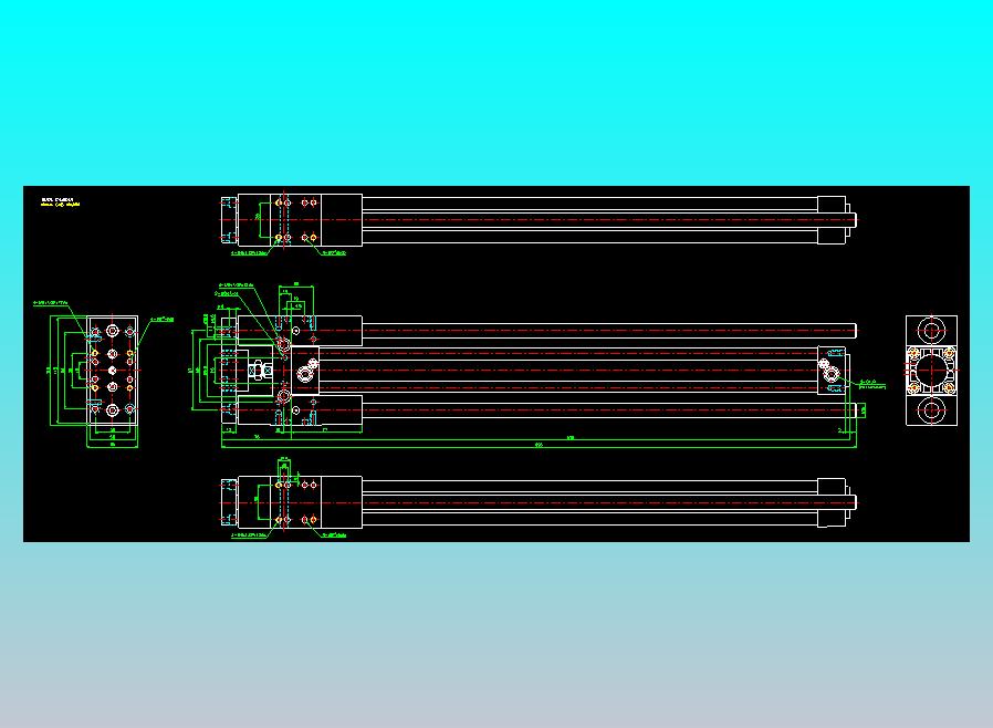 导杆气缸组合2D-GHB40x500