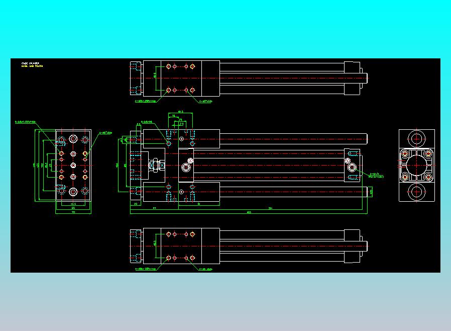 导杆气缸组合2D-GHB50x250