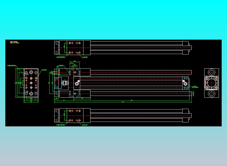 导杆气缸组合2D-GHB50x450