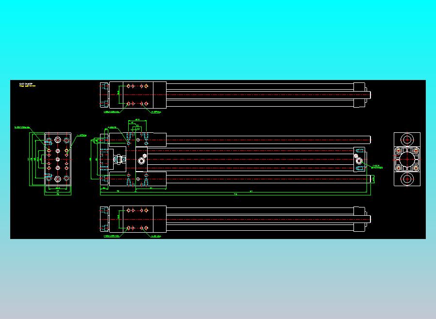 导杆气缸组合2D-GHB50x500